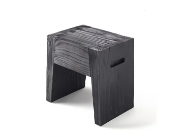 INSIEME - Low cedarwood stool by Riva 1920 - view 2